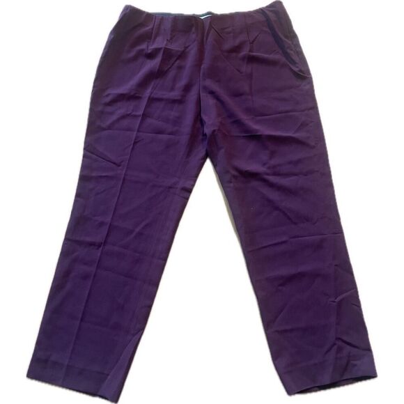 NWT Tahari Burgundy Red Dress Pants Women’s Plus Size 18W Retail $99 ST872
